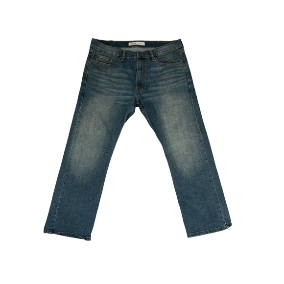 Levis‎ Signature S51 Straight Jeans Mens 38x30 Blue Denim Straight Leg Waterless - Picture 1 of 12